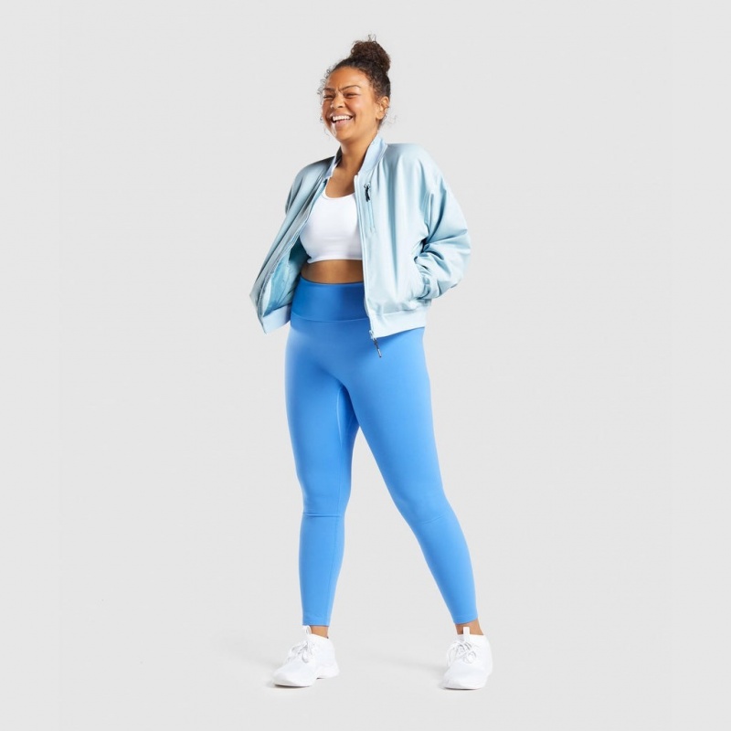 Μπουφαν Gymshark Essential Bomber ανοιχτο μπλε | 802MGISUL