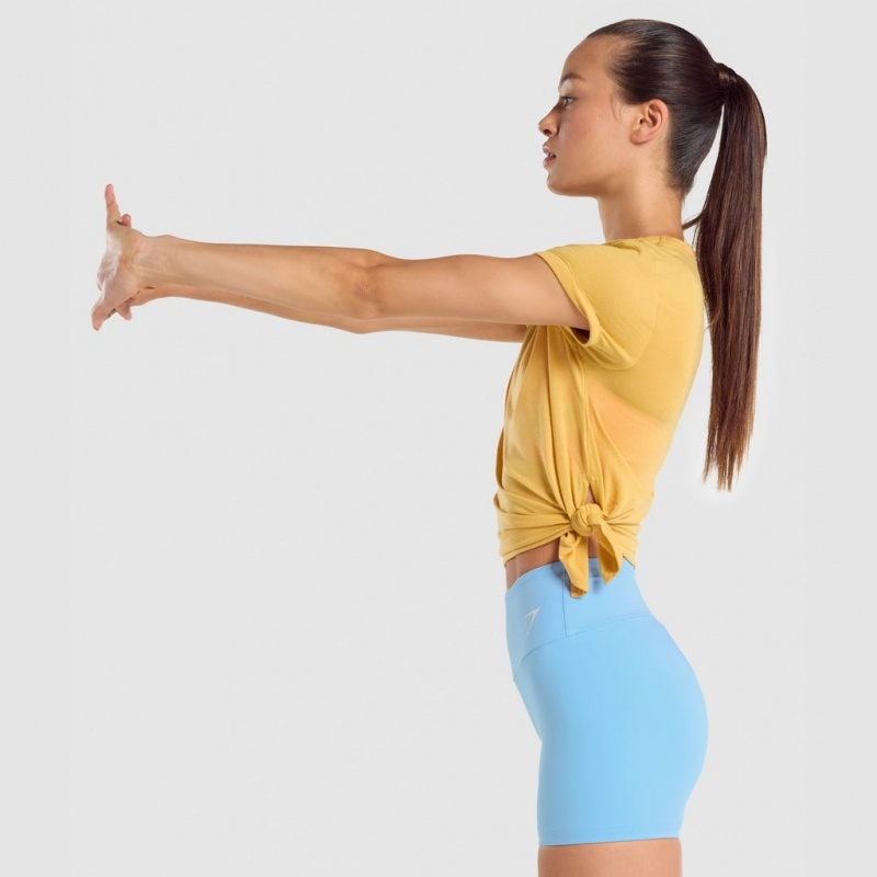 μπλουζακια Gymshark Essential κίτρινα | 392JAPDTH