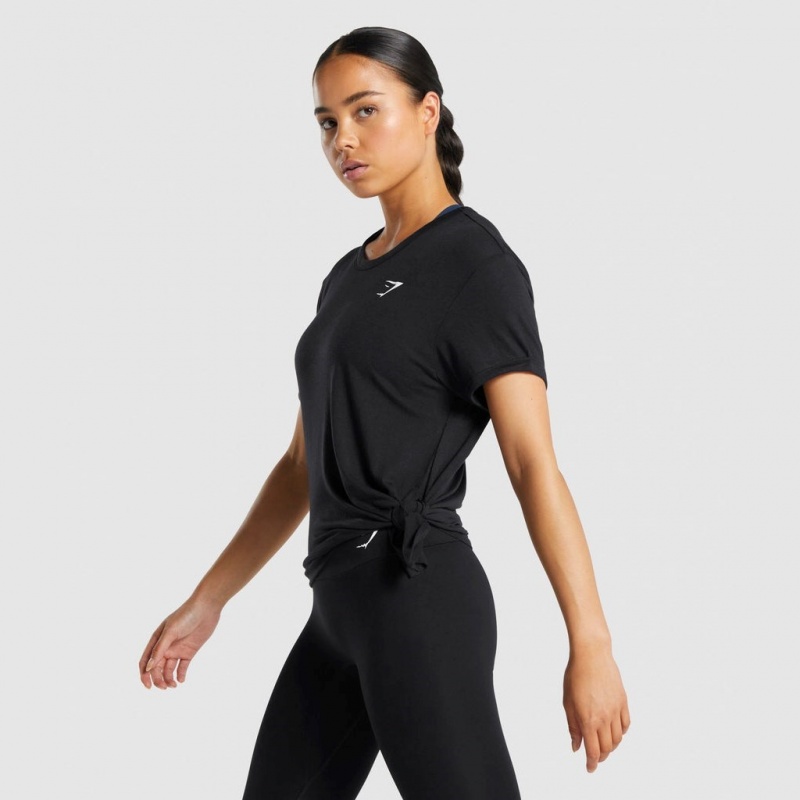 μπλουζακια Gymshark Essential μαυρα | 415MYGIHD