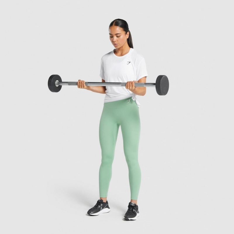 μπλουζακια Gymshark Essential ασπρα | 462AUQRMY