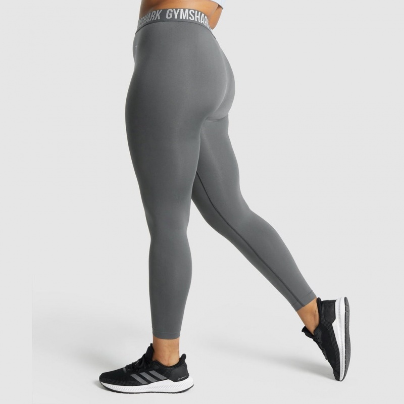 Κολαν Gymshark Fit Seamless Charcoal | 574IEPAKJ