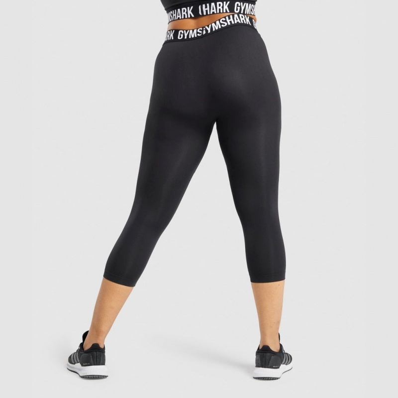 Κολαν Gymshark Fit Seamless Cropped μαυρα | 698LODBXG