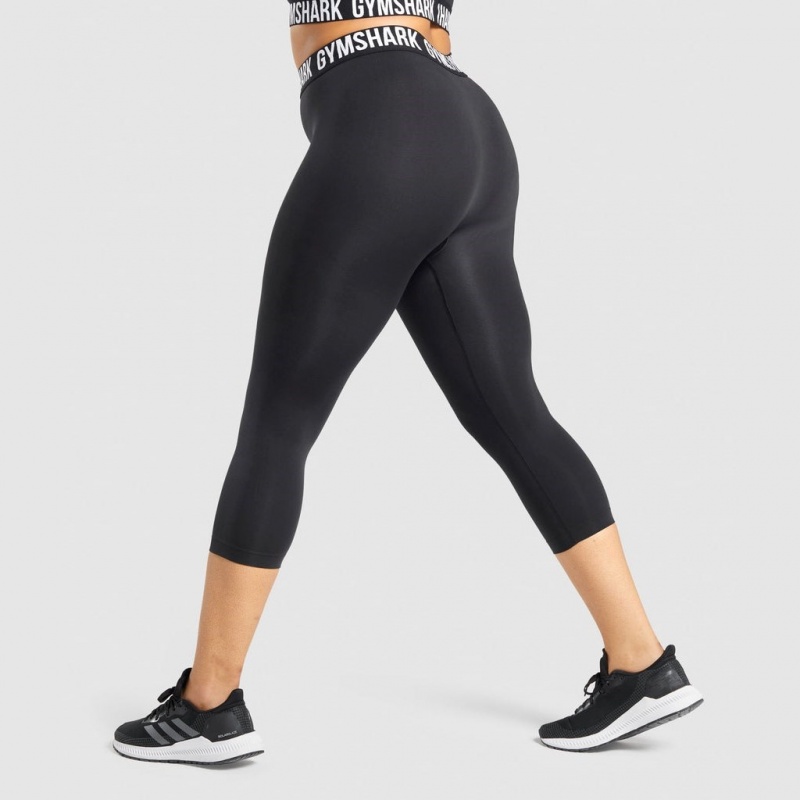 Κολαν Gymshark Fit Seamless Cropped μαυρα | 698LODBXG