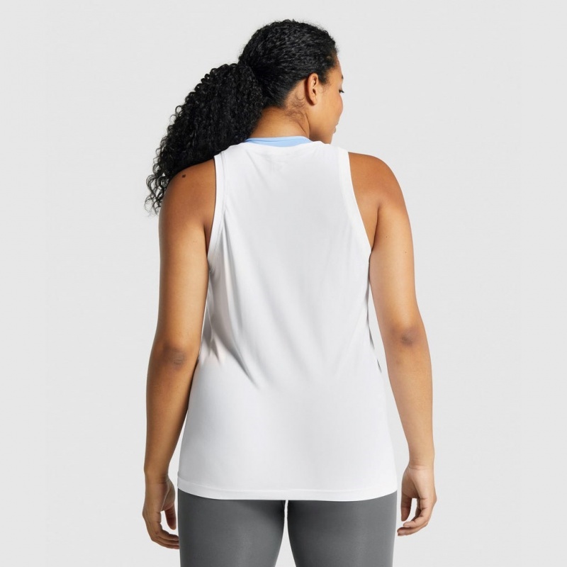 Γιλεκο Gymshark Fit Seamless Loose ασπρα | 309MBVLWT