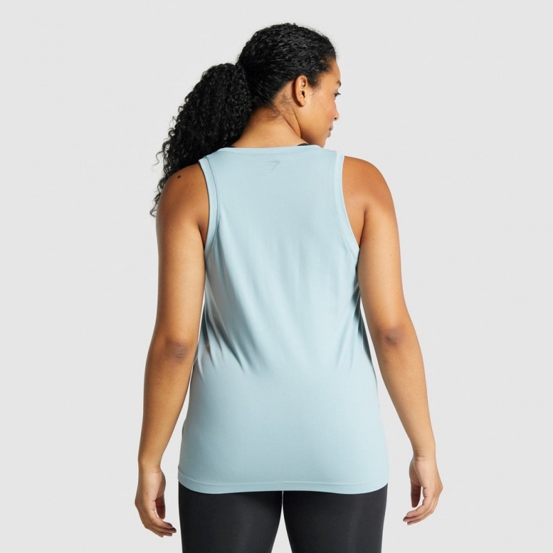 Γιλεκο Gymshark Fit Seamless Loose μπλε | 917GCBADM