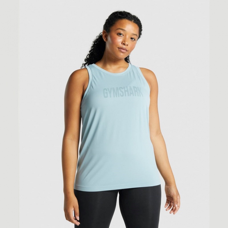 Γιλεκο Gymshark Fit Seamless Loose μπλε | 917GCBADM