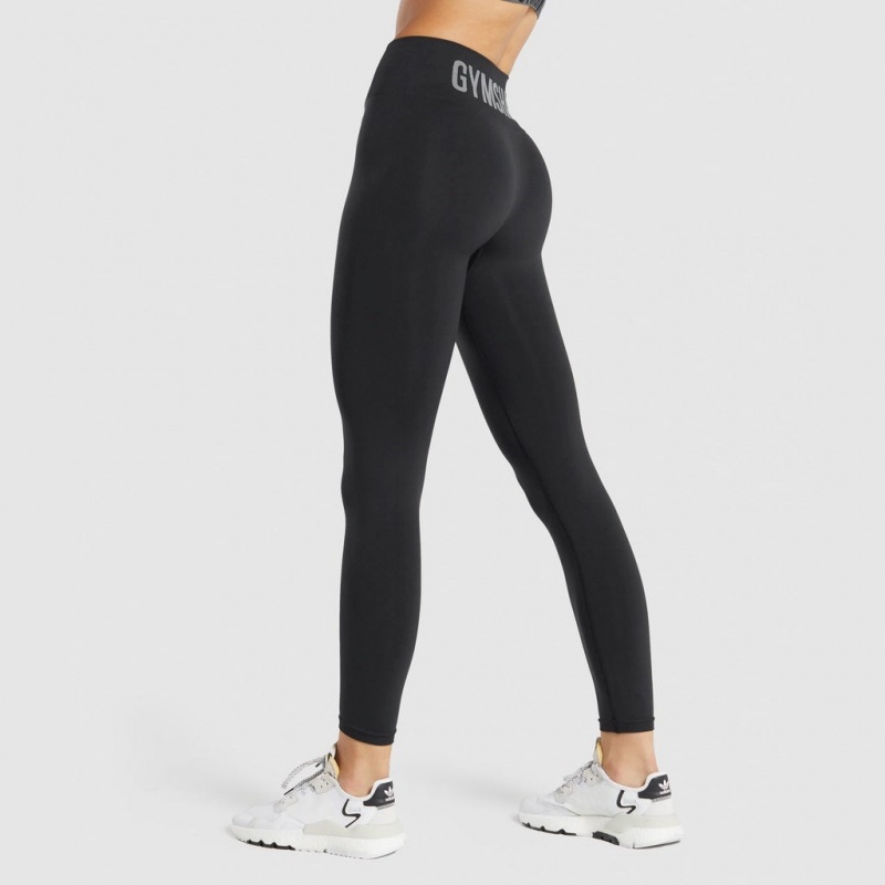 Κολαν Gymshark Fit Seamless Mid Rise μαυρα | 810MSQLWI