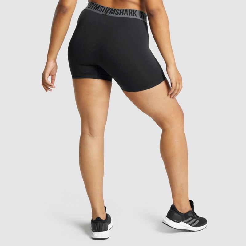 Σορτσ Gymshark Fit Seamless μαυρα | 371NWGICQ