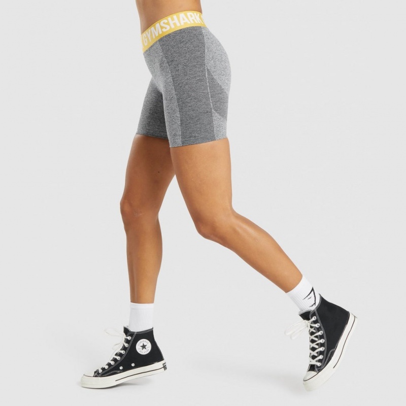 Σορτσ Gymshark Flex Charcoal Marl | 984HMEKZV