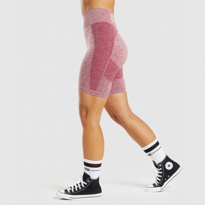 Σορτσ Gymshark Flex Cycling μπορντο | 358IQPGFJ