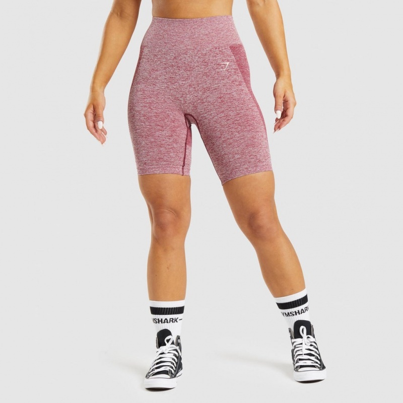 Σορτσ Gymshark Flex Cycling μπορντο | 358IQPGFJ