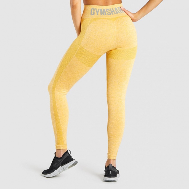 Κολαν Gymshark Flex High Waisted κίτρινα | 247BFENWI