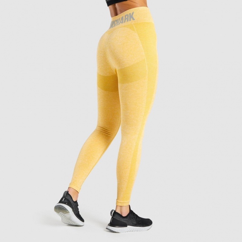 Κολαν Gymshark Flex High Waisted κίτρινα | 247BFENWI