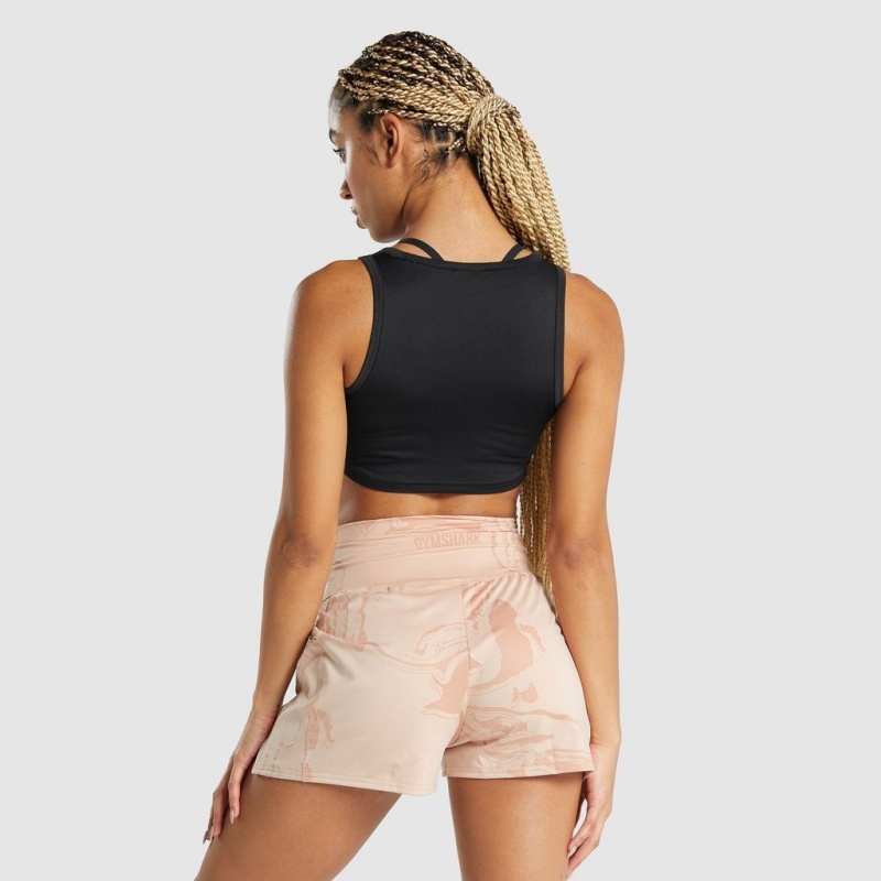 μπλουζακια Gymshark GS Power Crop μαυρα | 153RJTOVA