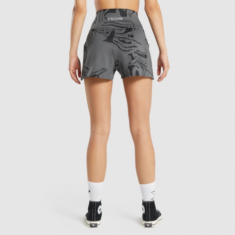 Σορτσ Gymshark GS Power Jacquard μαυρα | 826BJPMAO
