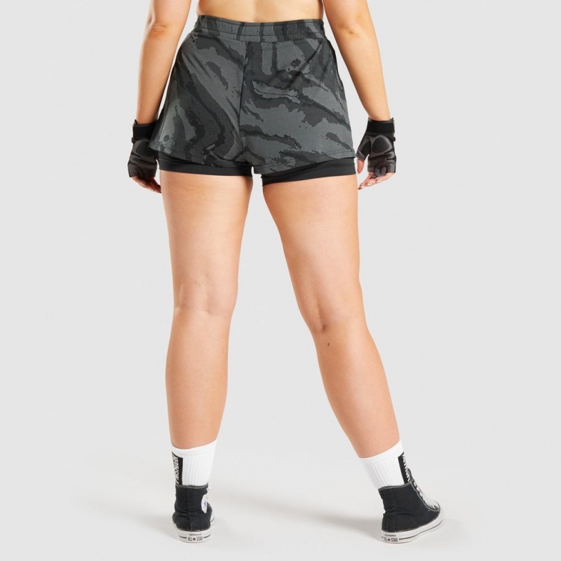 Σορτσ Gymshark GS Power Loose μαυρα | 362XOHWIZ