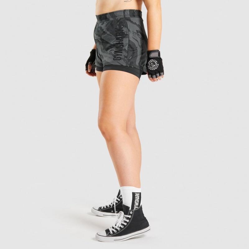 Σορτσ Gymshark GS Power Loose μαυρα | 362XOHWIZ