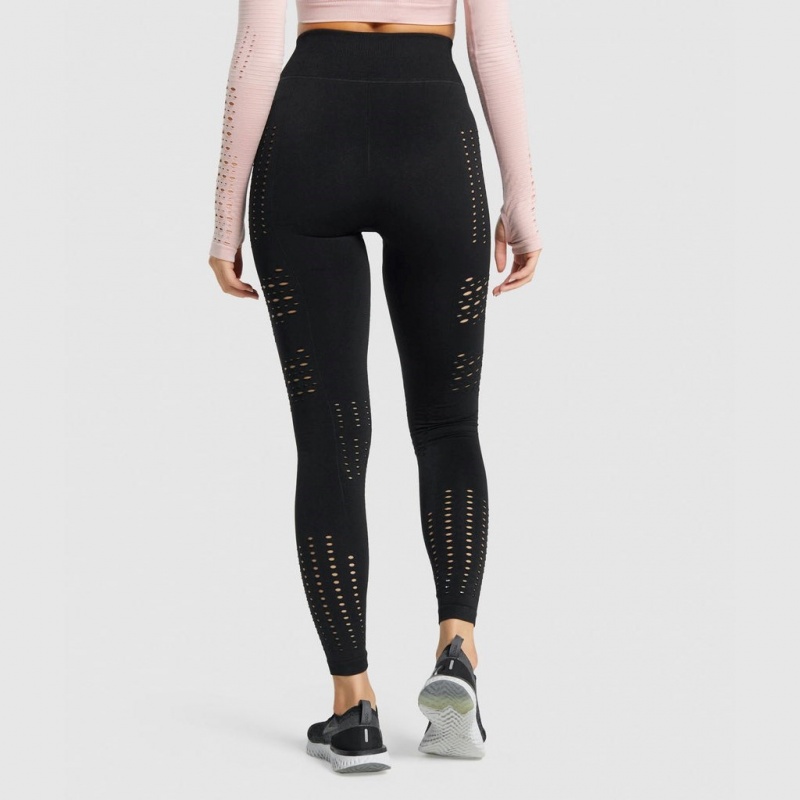 Κολαν Gymshark Glow Seamless Tights μαυρα | 340PBJCOI