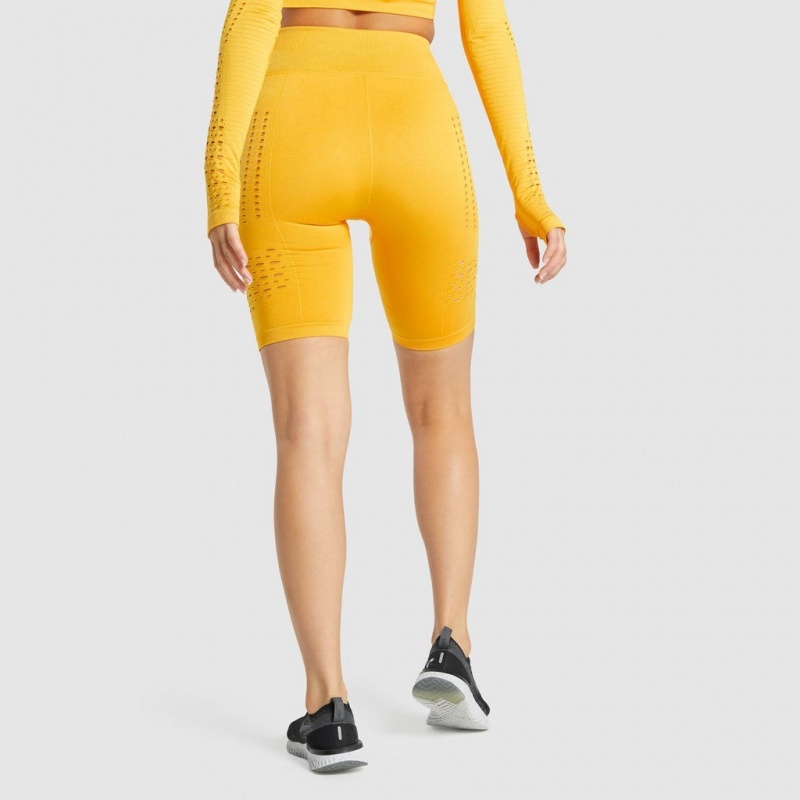 Σορτσ Gymshark Glow Seamless κίτρινα | 425EULDRW