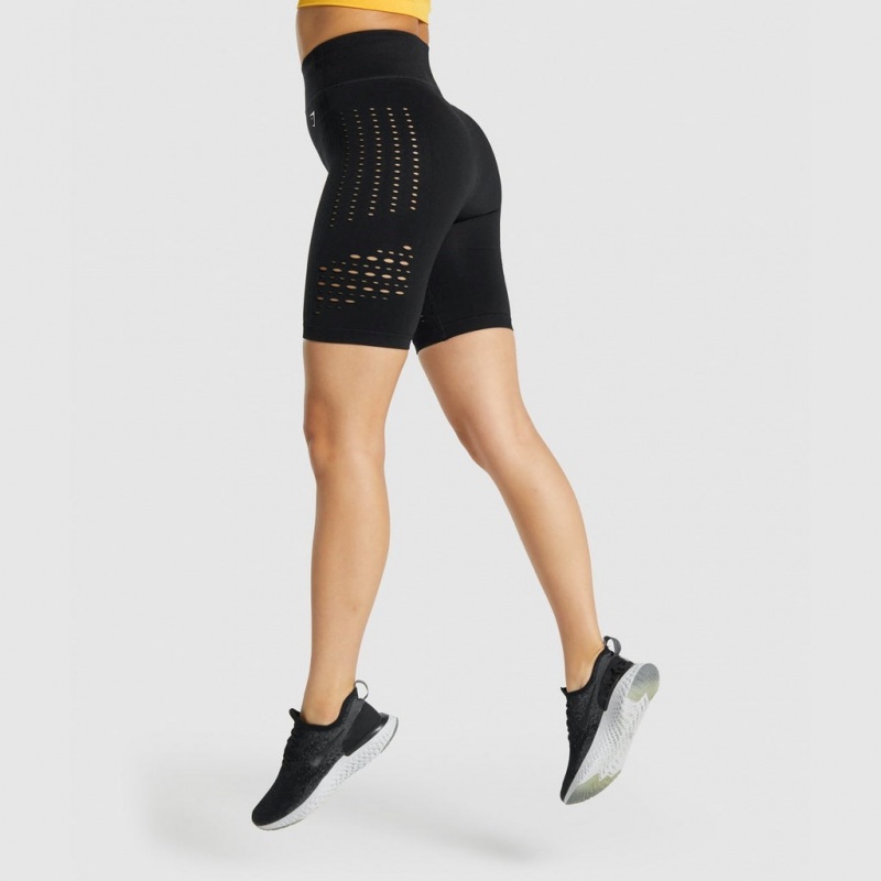 Σορτσ Gymshark Glow Seamless μαυρα | 560NSYTFH
