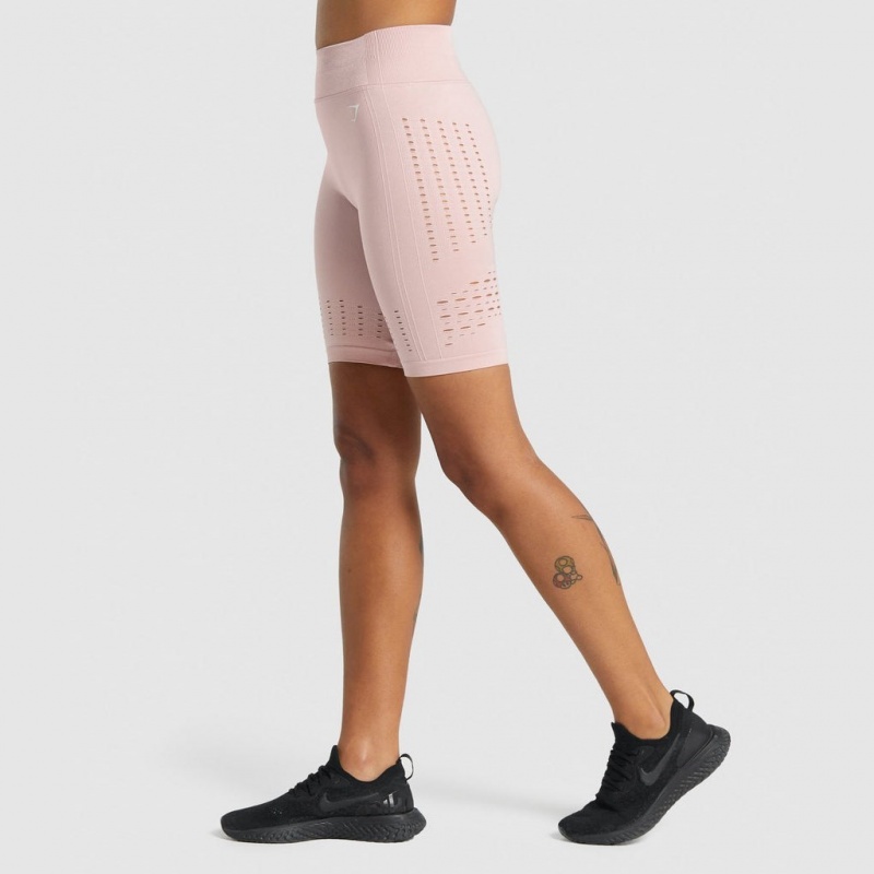Σορτσ Gymshark Glow Seamless ανοιχτο ροζ | 043AGEPKI