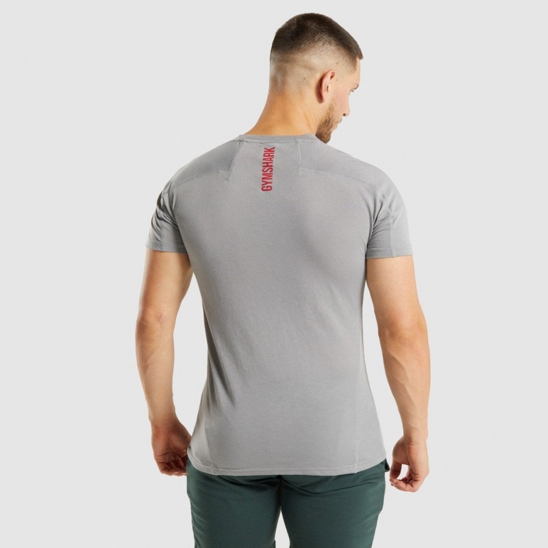 μπλουζακια Gymshark Hyper Power γκρι | 504DMNAZX