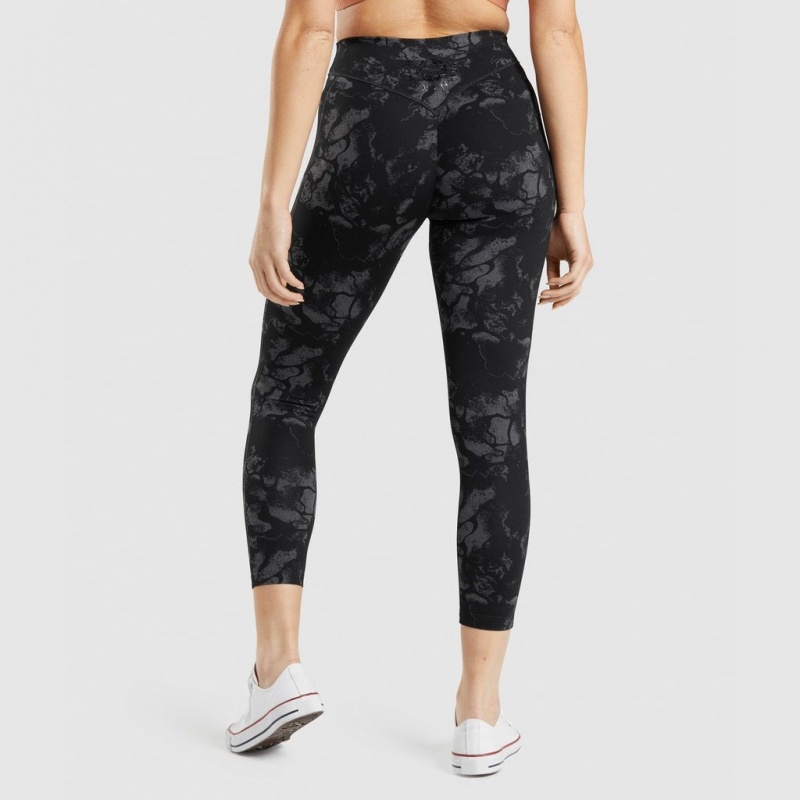 Κολαν Gymshark KK Fit 7/8 μαυρα καμουφλάζ | 356DMSYRN