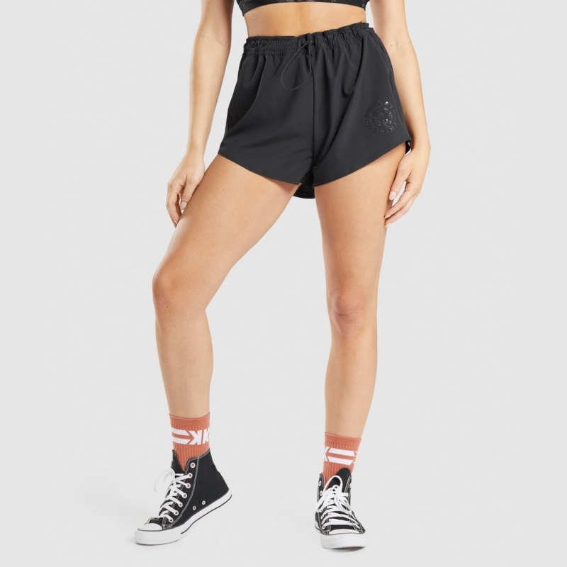 Σορτσ Gymshark KK Fit Woven μαυρα | 413QRLDTY