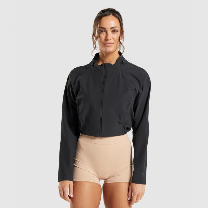 Μπουφαν Gymshark KK Fit Woven μαυρα | 590BLKEFO