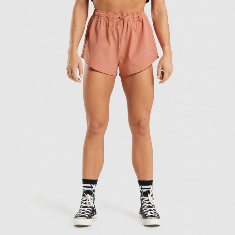 Σορτσ Gymshark KK Fit Woven πορτοκαλι | 873JYBUWI