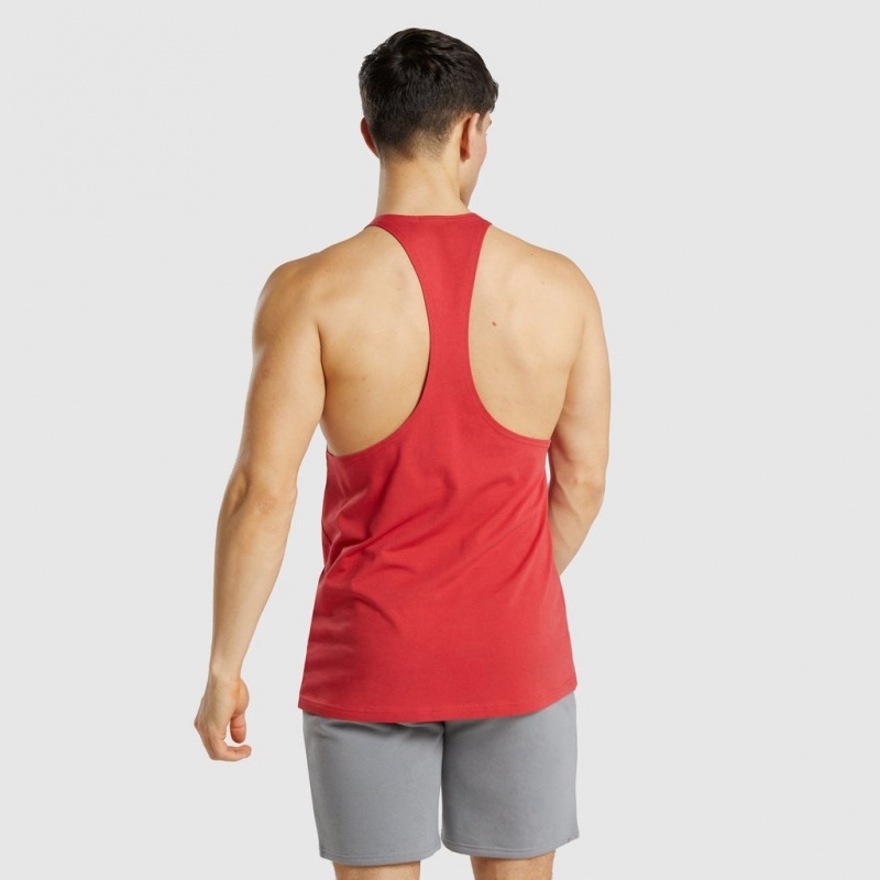 Γιλεκο Gymshark Legacy Stringer κοκκινα | 763PNFXVE