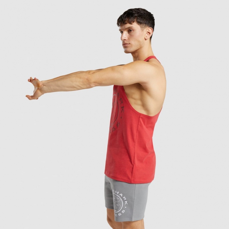Γιλεκο Gymshark Legacy Stringer κοκκινα | 763PNFXVE