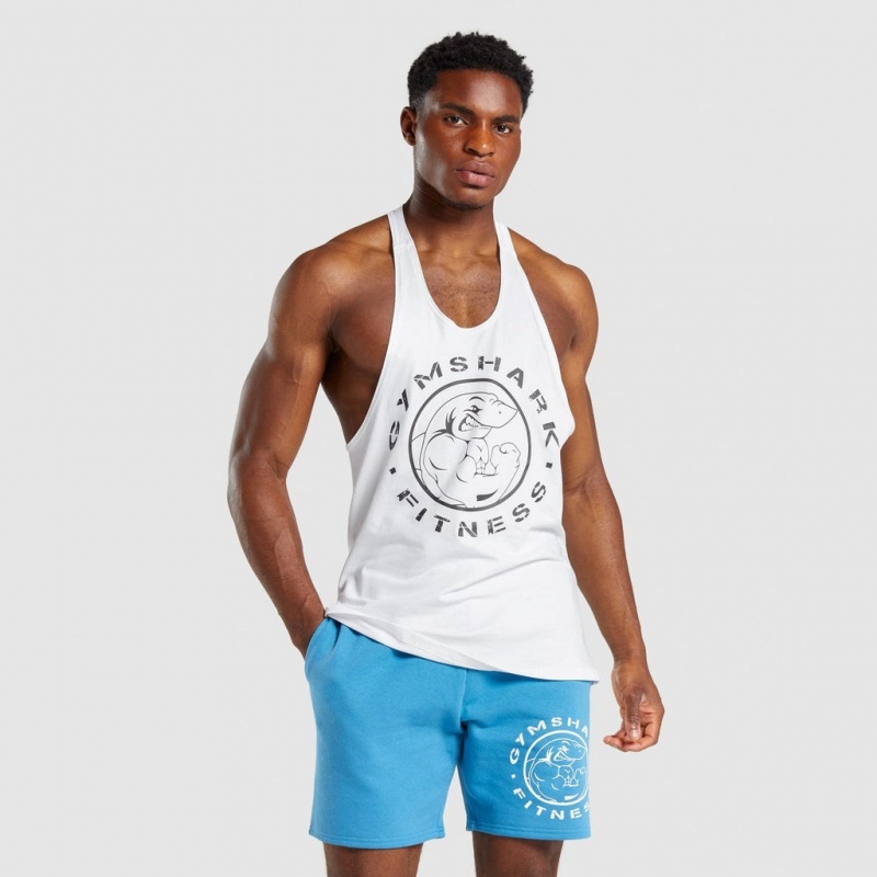 Γιλεκο Gymshark Legacy Stringer ασπρα | 967DLJVRE