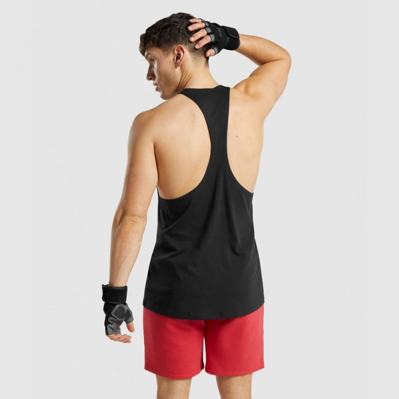 Γιλεκο Gymshark Legacy Stringer μαυρα μαυρα | 671IYCSWO