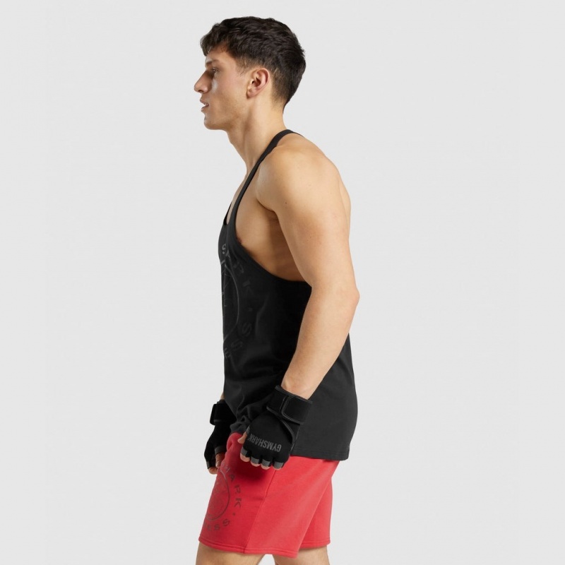 Γιλεκο Gymshark Legacy Stringer μαυρα μαυρα | 671IYCSWO