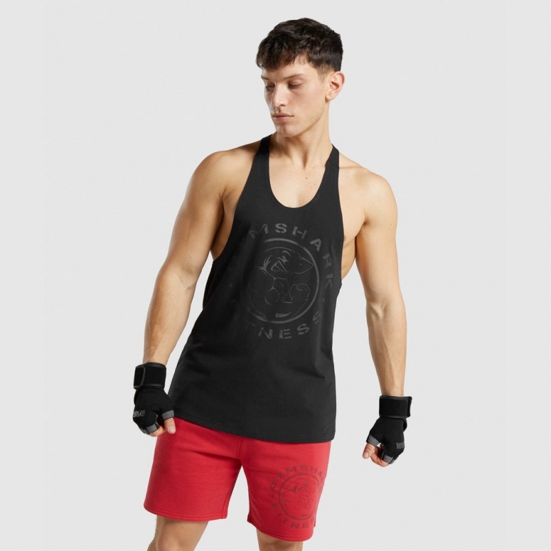 Γιλεκο Gymshark Legacy Stringer μαυρα μαυρα | 671IYCSWO