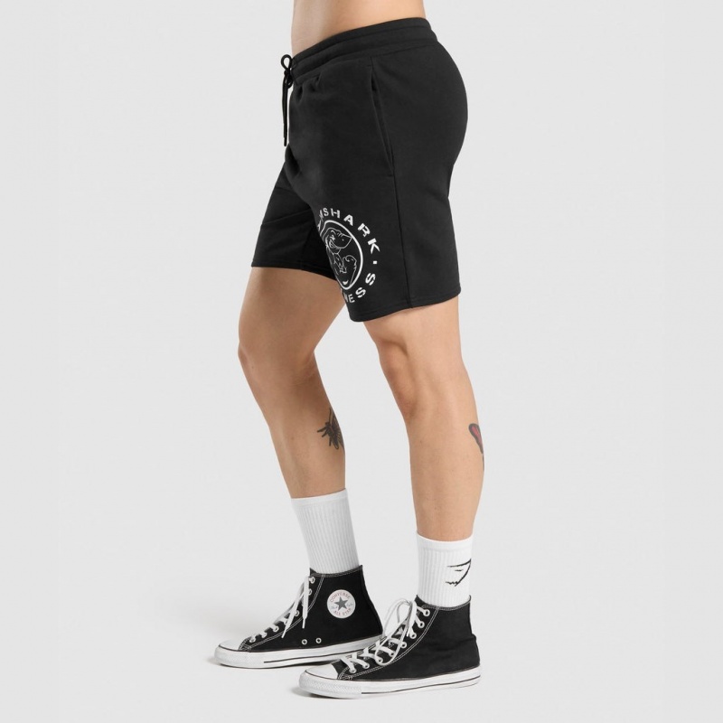 Σορτσ Gymshark Legacy μαυρα ασπρα | 219NQTAXU