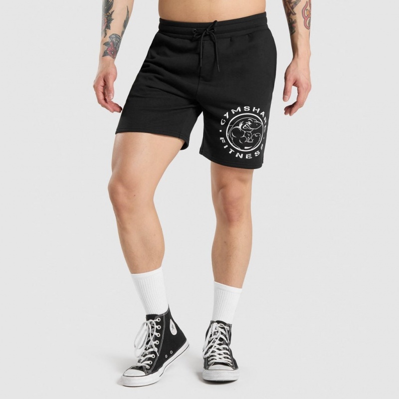Σορτσ Gymshark Legacy μαυρα ασπρα | 219NQTAXU