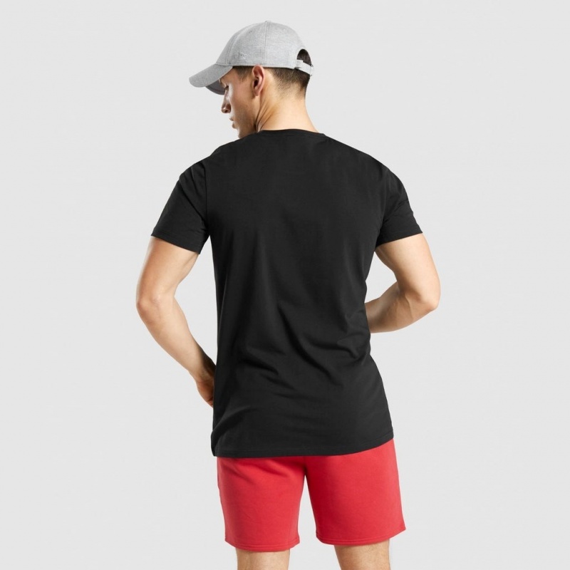 μπλουζακια Gymshark Legacy μαυρα ασπρα | 768RVPNUA