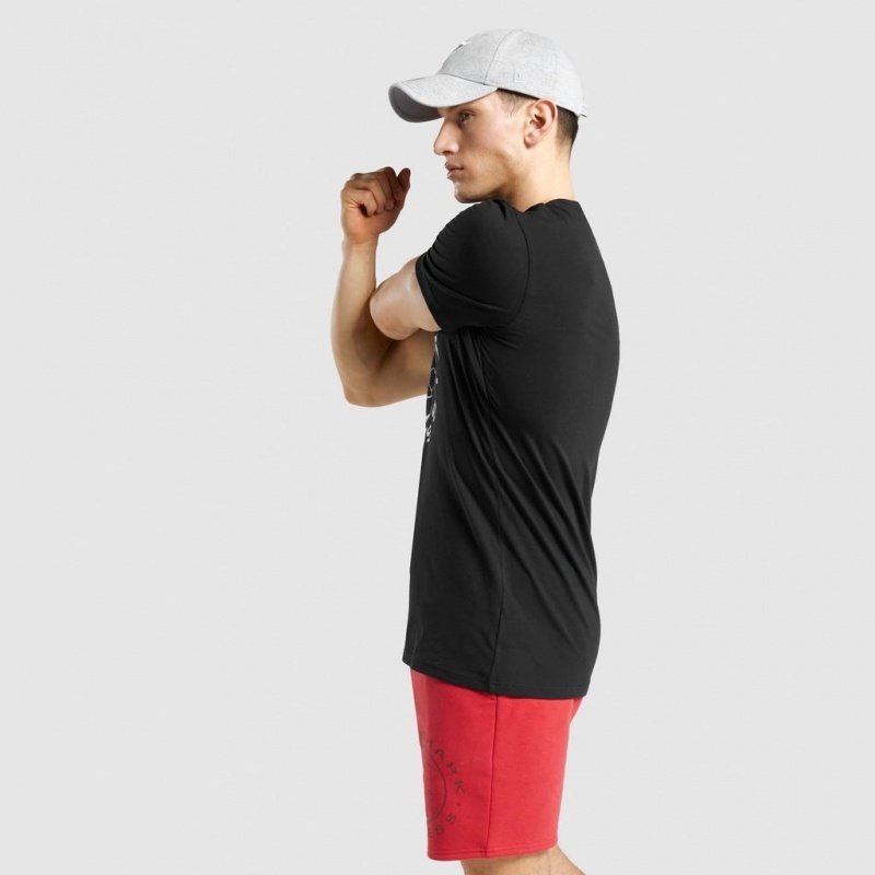 μπλουζακια Gymshark Legacy μαυρα ασπρα | 768RVPNUA