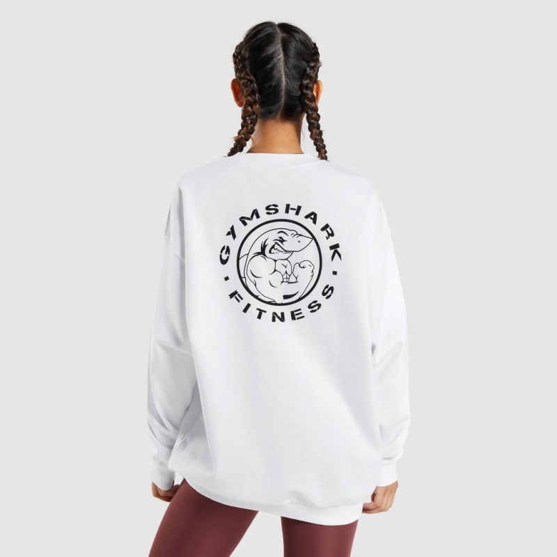 Φουτερ Gymshark Legacy σταμπεσ ασπρα | 834LWEHCO