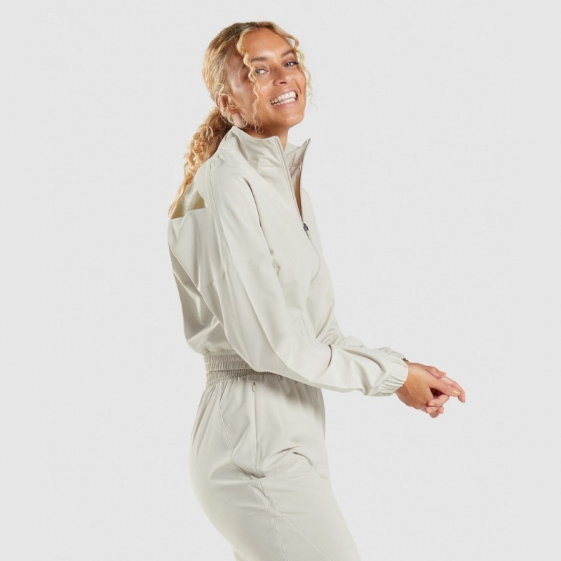 Μπουφαν Gymshark Maximise tracking Zip γκρι | 218CNRKLS
