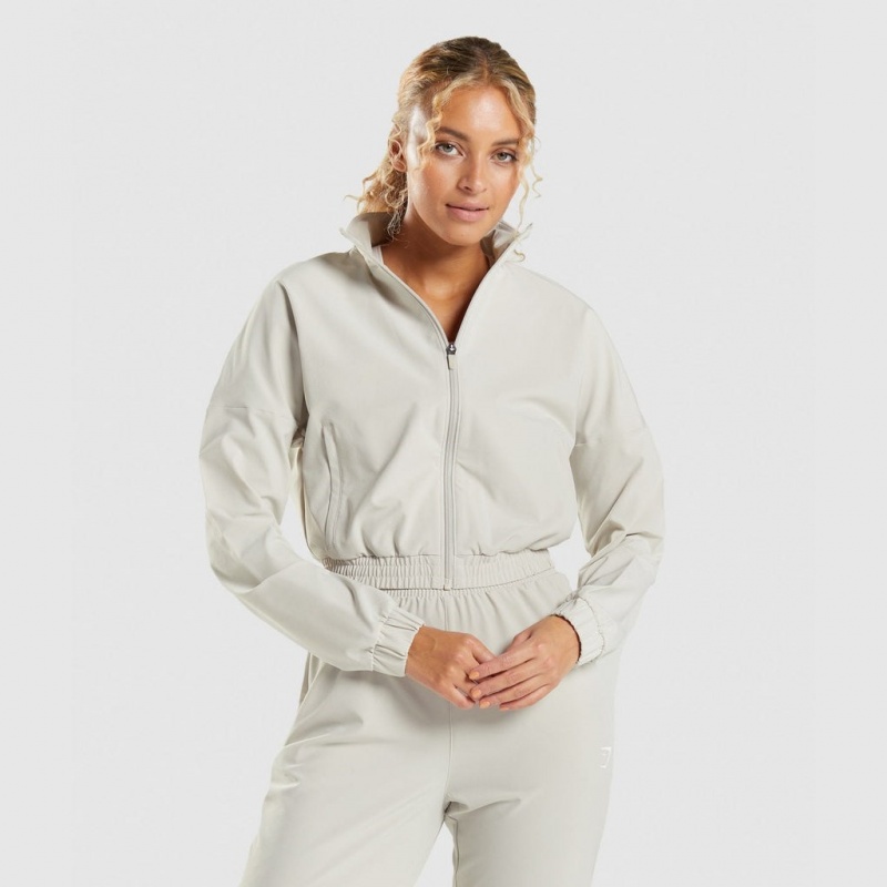 Μπουφαν Gymshark Maximise tracking Zip γκρι | 218CNRKLS