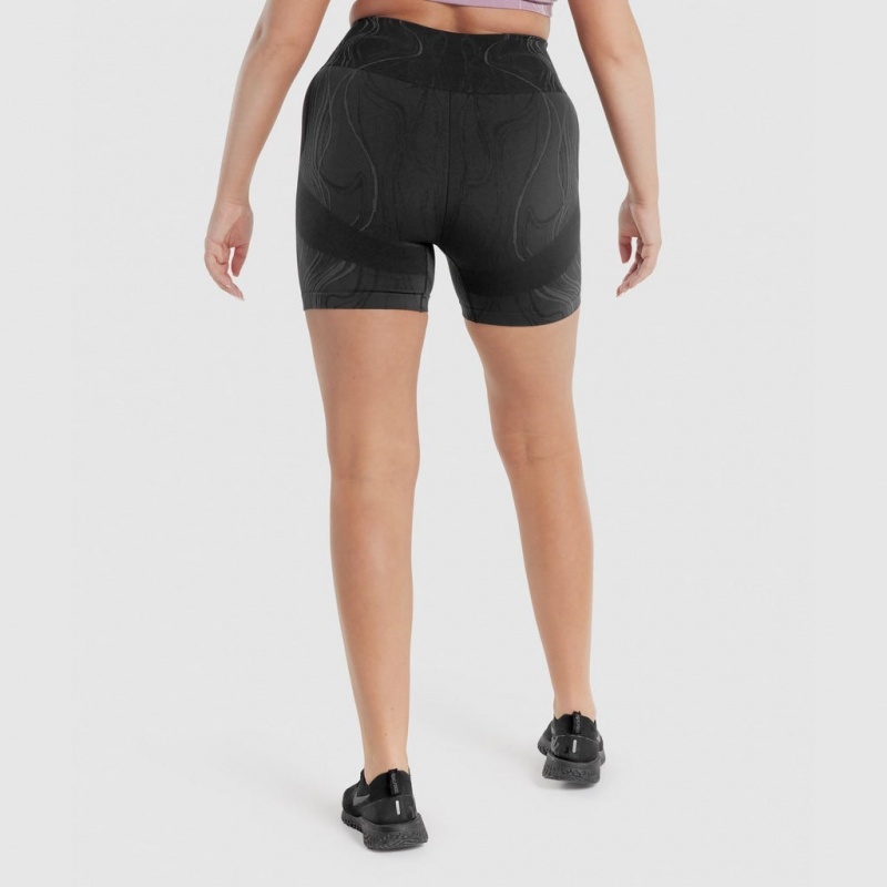 Σορτσ Gymshark Mercury Seamless μαυρα | 564HUNTIE