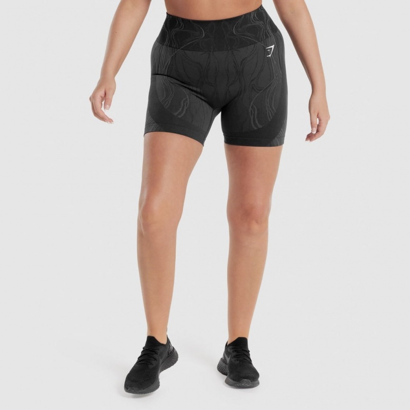 Σορτσ Gymshark Mercury Seamless μαυρα | 564HUNTIE