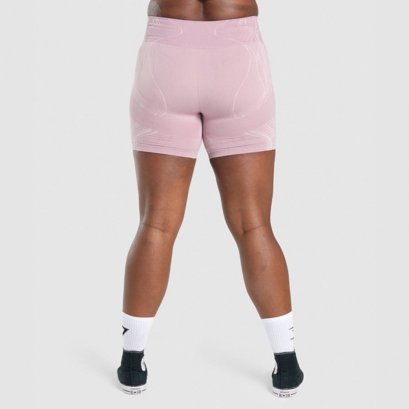 Σορτσ Gymshark Mercury Seamless ανοιχτο μωβ | 879EWXHJG