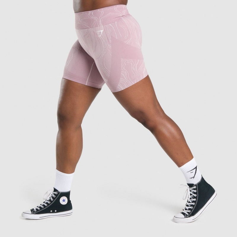 Σορτσ Gymshark Mercury Seamless ανοιχτο μωβ | 879EWXHJG