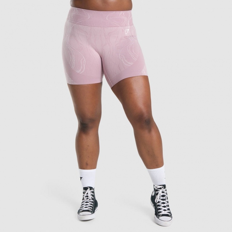 Σορτσ Gymshark Mercury Seamless ανοιχτο μωβ | 879EWXHJG