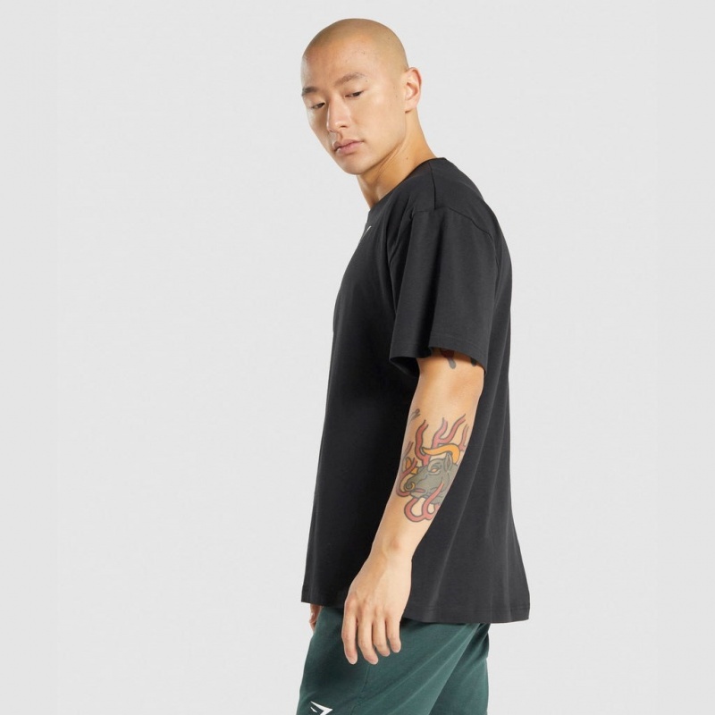 μπλουζακια Gymshark Oversized μαυρα | 039LHTJIS