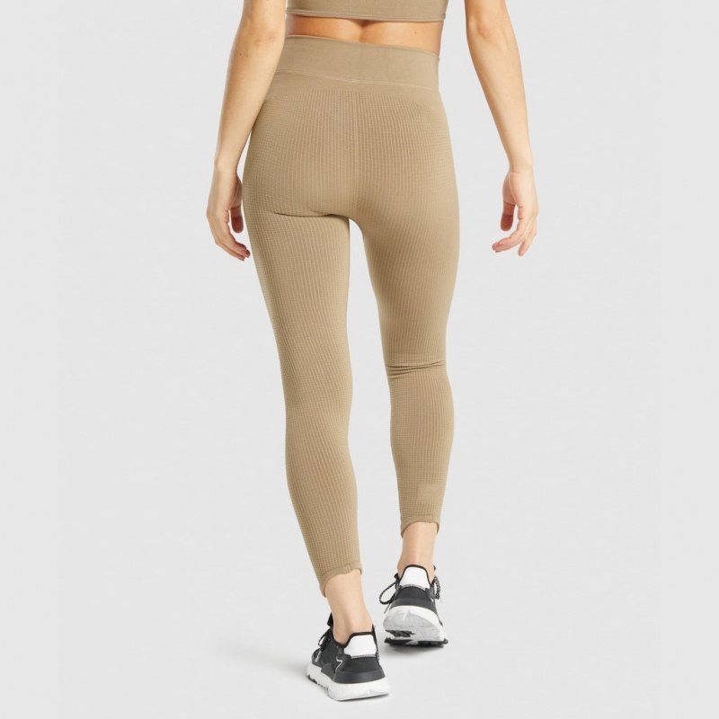 Κολαν Gymshark Pause Seamless καφε | 483XJIFSU